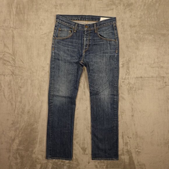 Rag & Bone Jeans Classic Straight Leg Men's 34 Blue Denim Button Fly Workwear - Picture 1 of 13